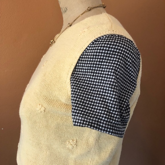 Vintage Yellow Sweater Vest, Fiorlini International, Size Small - Picture 3 of 8